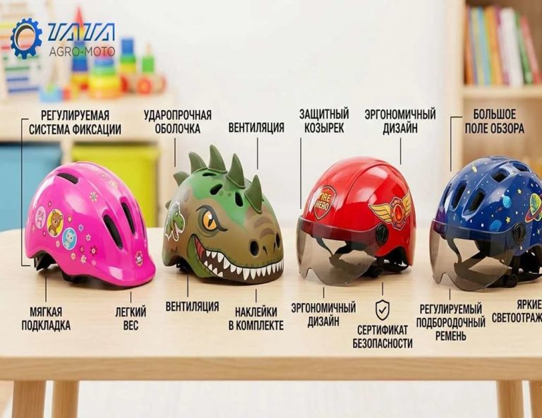 По какому принципу выбирать детские шлемы